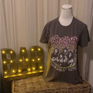 Aerosmith Get Your Wings US Tour 74 Concert T shirt Unisex Medium